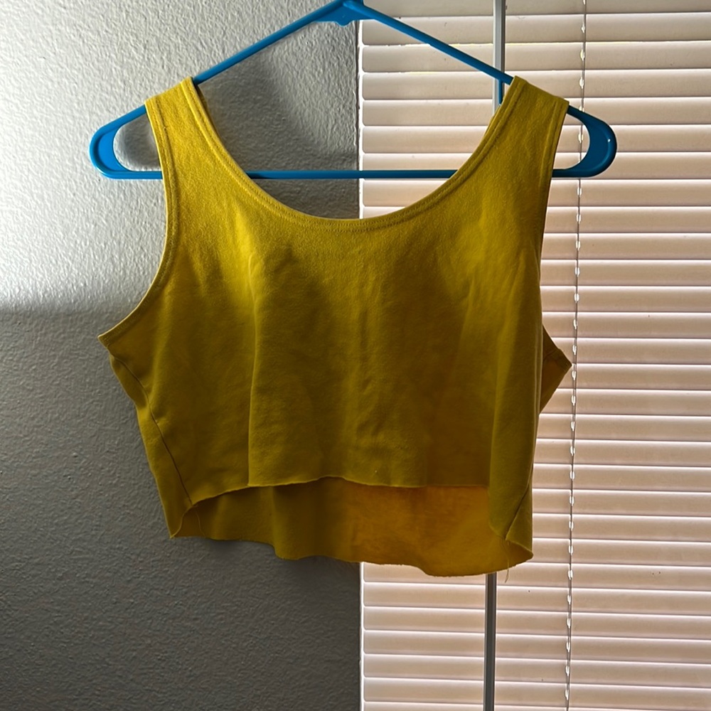 Underboob Yellow SML Sports LTD Size L Croptop
